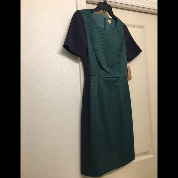 Daniel Cremieux Green and Blue Dress - Picture 3 of 4